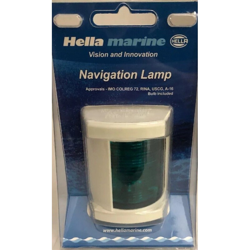 HELLA MARINE 003562125 Starboard Navigation Lamp- Incandescent - 1nm -