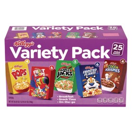 Kellogg's Assorted Cereal (26.97 oz., 25 pk.) For Kids & Adults