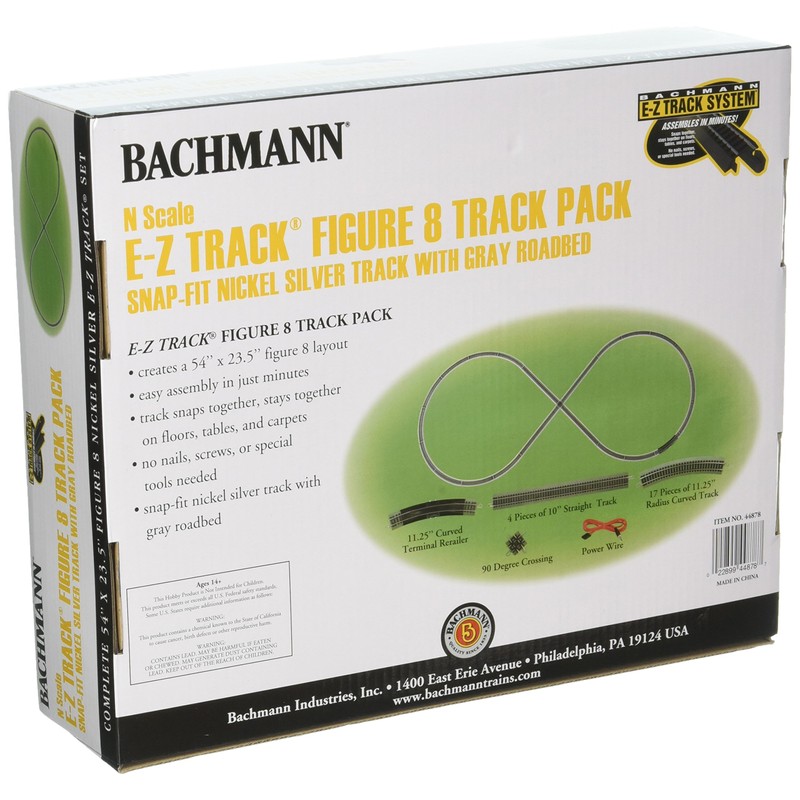 Bachmann Figure 8 E-Z Track Pack - N Scale Train,