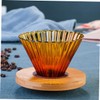 COHEALI 1 Set Decorative Coffee Funnel High Borosilicate Dripper with