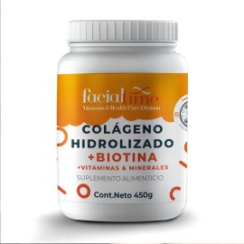 Colageno Hidrolizado Biotina 450g Y Jabón Carbón Activado Sabor Sin Sabor