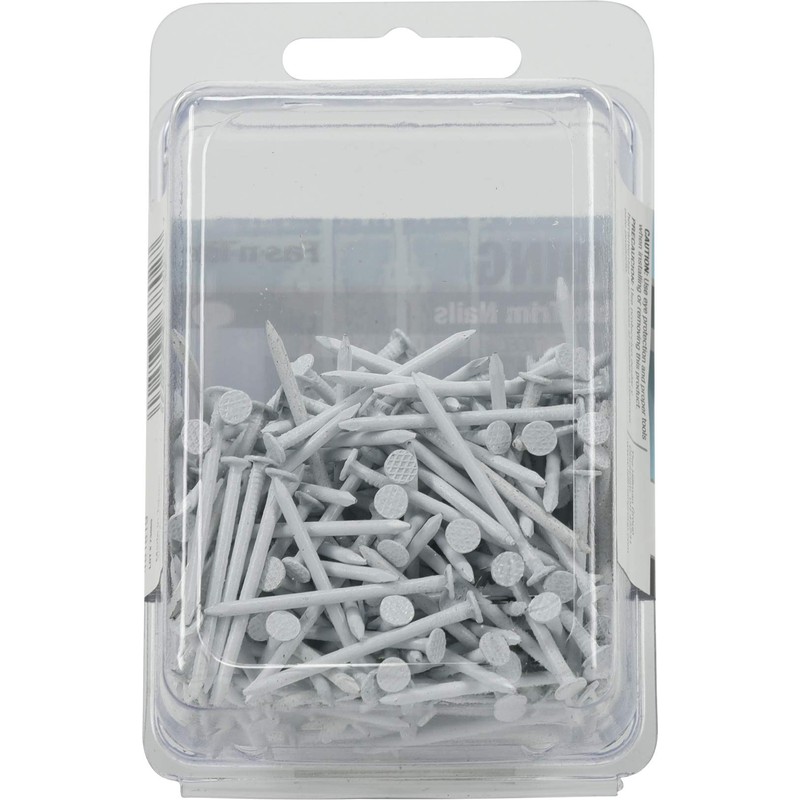Hillman Fasteners 461819 White Painted Stainless Steel Trim Nails, 6