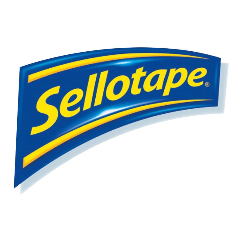 Sellotape Original Golden Tape Roll Non-static Easy-tear Retail Pack 18mmx25m