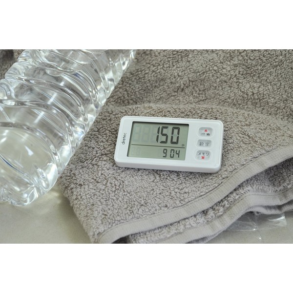 DRETEC (doritekku) Big Screen Pedometer [3d Acceleration Sensor with] White