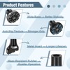 supregear Heavy Duty Rubber Replacement Caps for Hiking and Trekking