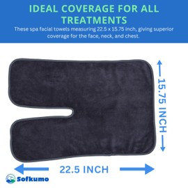 Microfiber Facial Towels for Estheticians - 5 Pack Spa Towels for Facial, Esthetician Towels for Facials, Spa Face Towels for Facial, Professional Facial Towels for Estheticians Professional Supplies
