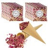 SOSPIRO 32 Kraft Paper Cones, 12 Packs Natural Wedding Confetti,