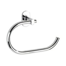 Wenko Towel Ring Puerto Rico with Power-Loc, Zinc Chrome, 6.5 x 23.5 x 17 cm