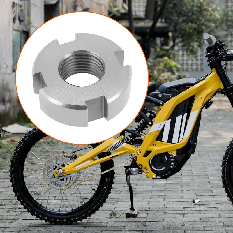 YINETTECH 1 x Bicycle Metal Swing Axle Nut Rear Axle