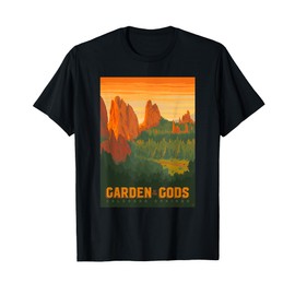 Colorado Springs Garden of The Gods Graphic Design T-Shirt