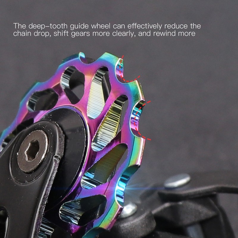 Mountain Bike Rear Derailleur Pulley Bicycle Aluminum Alloy 11T Wheel