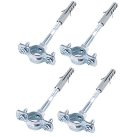 SKIR'CO Pack of 4 pipe brackets for diameter 20-25 mm pipes, clamps, pipe supports for wall and ceiling mounting (4 pieces)