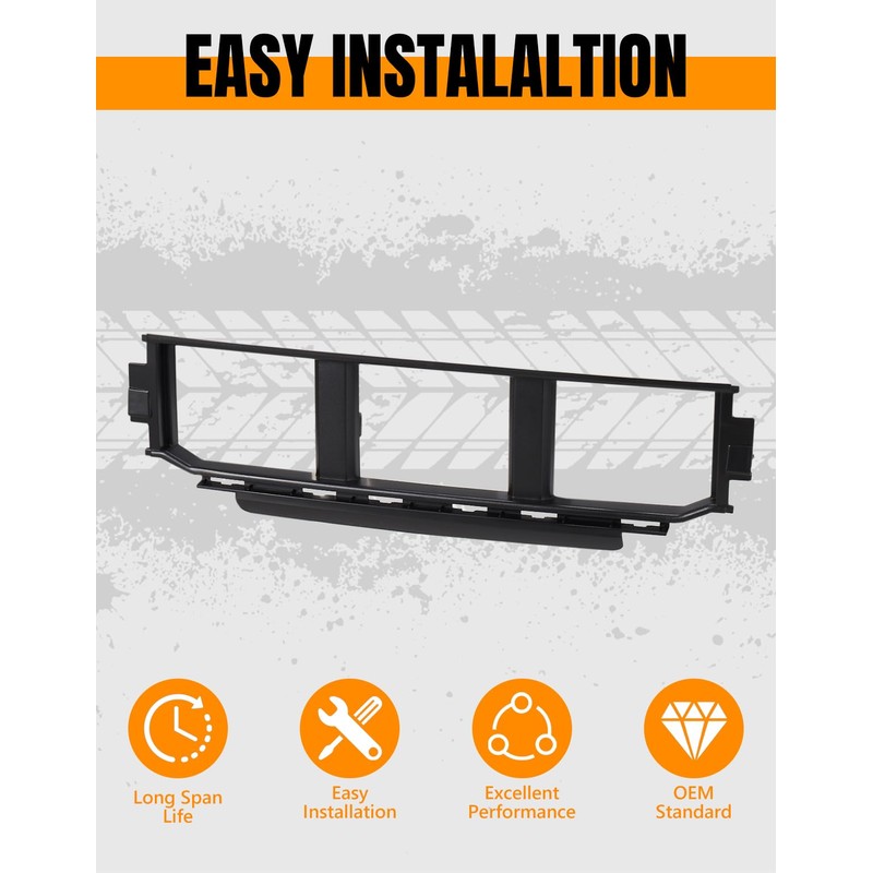 HAKA TOUGH Front Bumper Trim Center Cover Kit for Ford