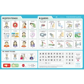 EZ Board for Patient Communication Board, Picture Symbol Board, Spanish