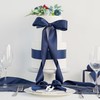 HUIHUANG Navy Blue Ribbon 2 inch Wide Double-Faced Navy Satin