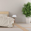 Relaxdays 10023252 Bamboo Tissue Box with Sliding Base, Tissue Box