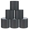 Lampwell Tina Black Clip-on Chandelier Lamp Shades Set of 6,