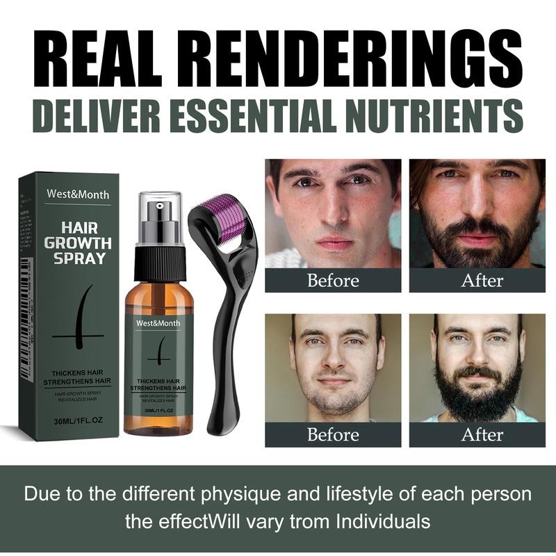 West&Month Facial Hair Spray Set Moisturizing Spray Facial Hair Treatment