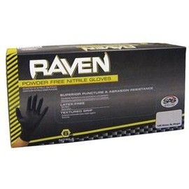 Raven - Nitrile Powder Free Gloves - Box Size XX-Large