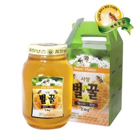 백화농원 벌꿀 스위트 허니 국내산 벌꿀 2.4kg Baekhwa Nongwon Sweet Honey Domestic Honey 2.4kg