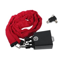 Universal Cars Steering Wheel Lock, Seat Belt Lock, Club Steering Wheel Lock, Lightweight & Portable, Car Security Anti-Theft Device Fits Most Vehicles, SUVs, Golf Carts, Includes 2 Keys (Red)