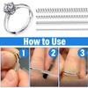 Invisible Ring Size Adjuster for Loose Rings, Pack of 16