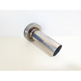 Ha-0062 Baffle for 70Φ Outer Diameter 67Φ Middle Hole 38Φ Long Type Inner Silencer Silencer Silencer General Purpose Motorcycle Car Scarf with Bolts and Nuts Included Silver Color Repair Parts Custom
