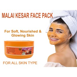 R QUALITY SPEAKS REVAMP Malai Kesar Face Pack 200 G - Dark Spot Clearing Solution for All Skin Types
