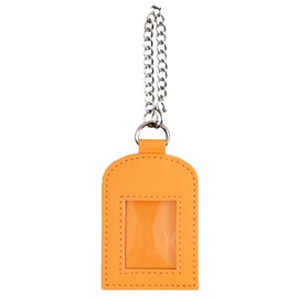 Wigo Certification Photo, Approx. 1.2 x 1.6 inches (30 x 40 mm), Colorful ID Photo Case, Key Holder, Photo Holder, Present, Girly, Women's, orange