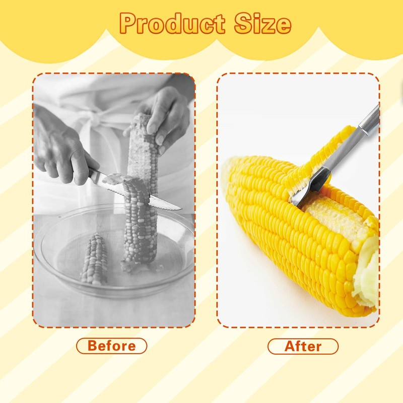 Oslynia 2 Pcs Corn Peeler for Corn on The Cob,