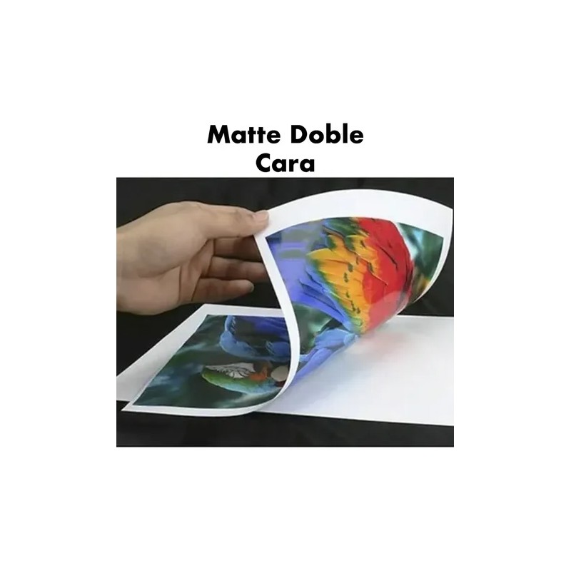 Papel Fotográfico Mate 100 Hojas Carta Doble Cara 220gr Blanco