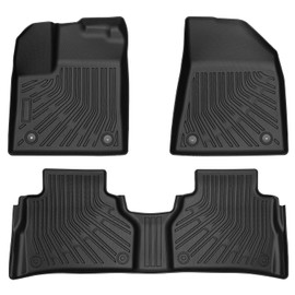 Marretoo Floor Mats for Nissan Murano 2025 Cargo Liner with Backrest Mat Full Set All Weather Protection TPE Replacement for Murano Accessories