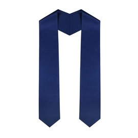 Gradwear Graduation Stole - Multiple Colors, Unisex Graduation Sash, Standard, Navy