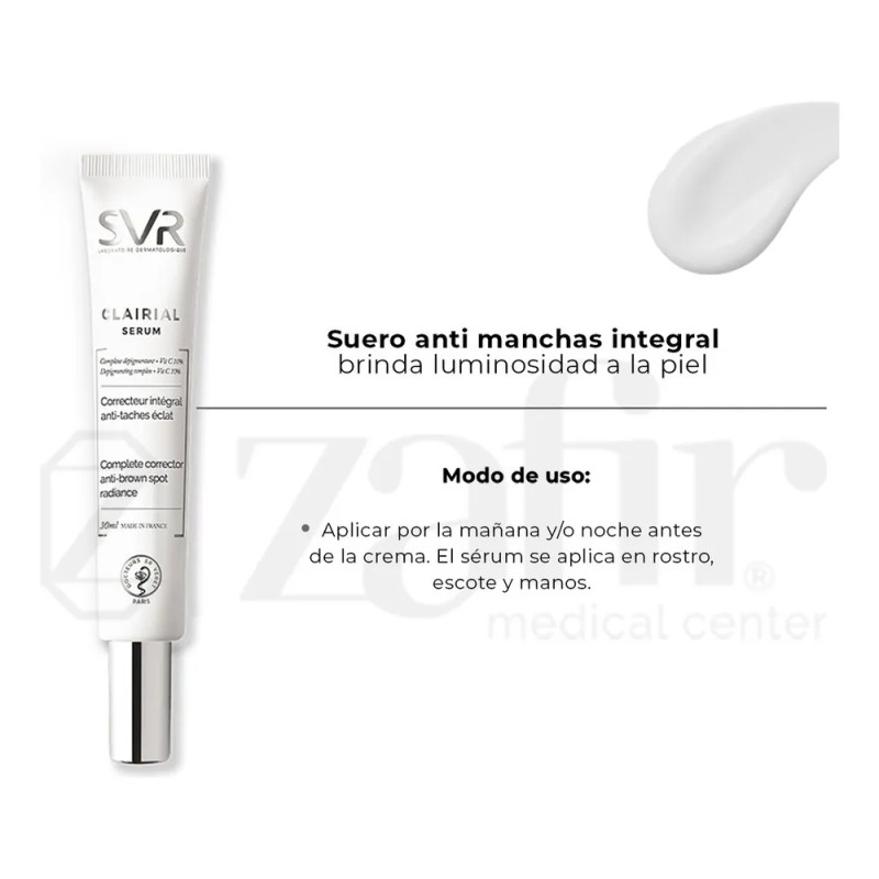 Serum Antimanchas SVR Clairial 30ml Noche Rostro Piel Sensible