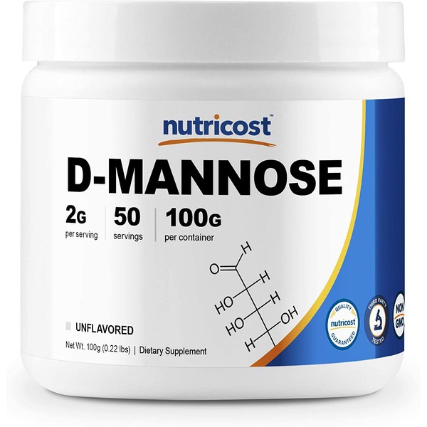 Nutricost D-Mannose Powder 100 Grams (50 Servings) - Non-GMO and Gluten Free