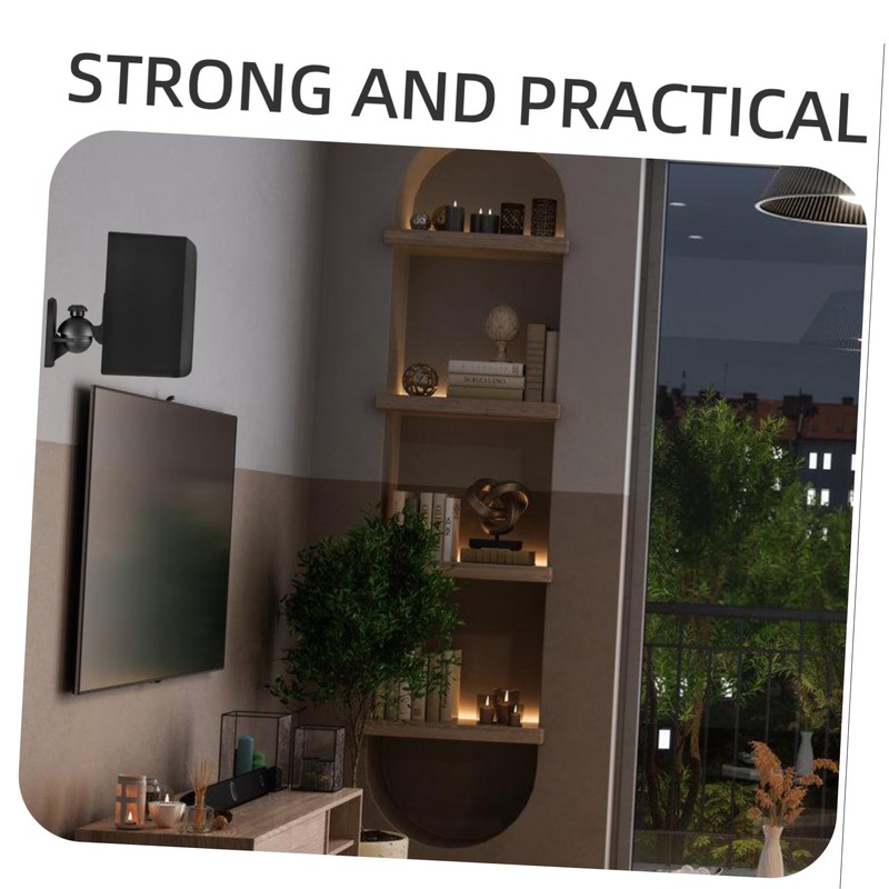MERRYHAPY Djustable Angle Speaker Stand Wall or Ceiling Mount Stainless