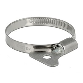 Delock Hose Clamp with Wing Nut 40-60 mm Pack of 10 Metal
