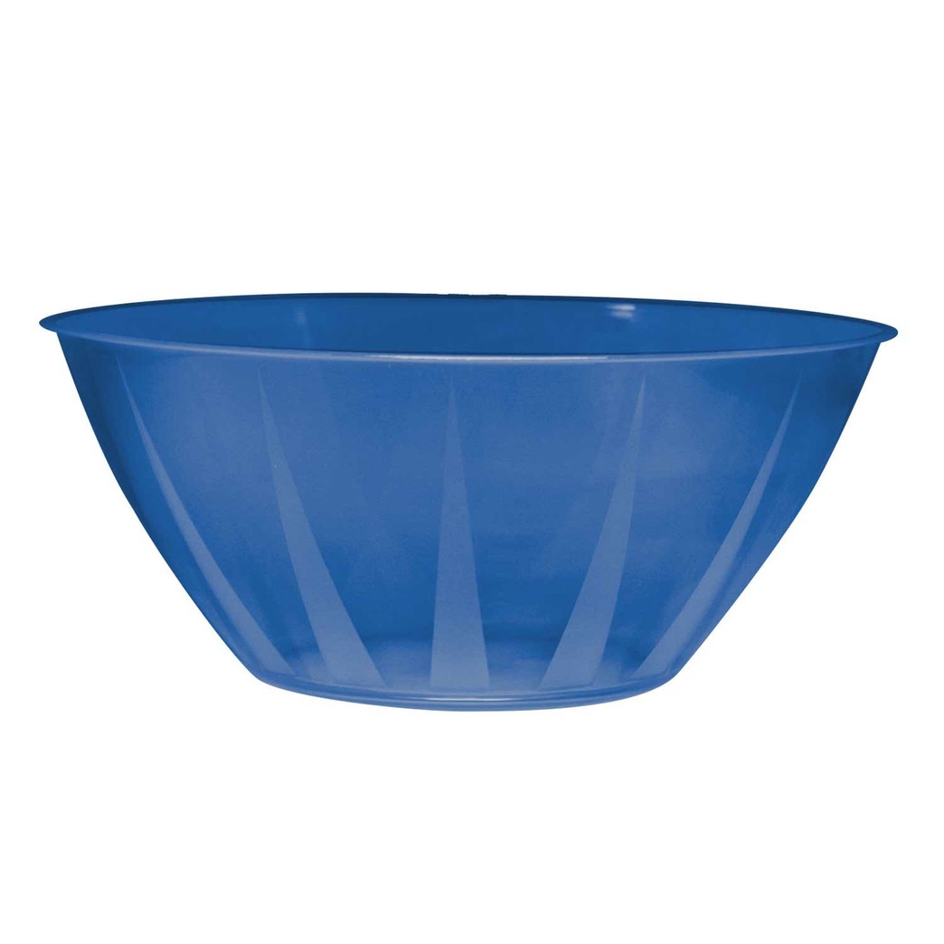 Party Essentials N16005 Plastic Serving Bowl, 160-Ounce Capacity, Royal Blue (Case of 12)