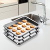24pcs Baking Sheet Stackers, Layered Stacking Holder Space-Saving Tray Stackers
