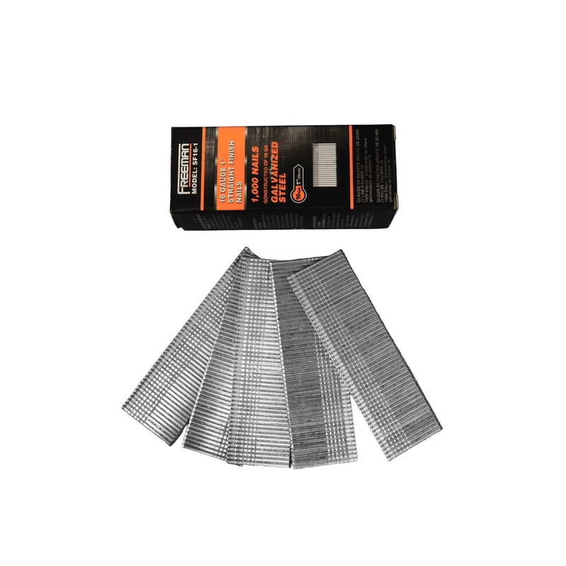 Freeman SF16-1 16-Gauge 1" Glue Collated Straight Finish Nails –