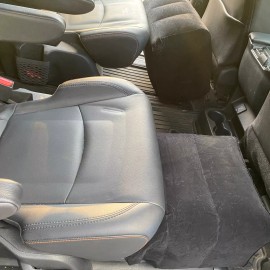 OPT7 2 BLACK van ottoman seat footrest conversion SET usb air pump fit Toyota Sienna