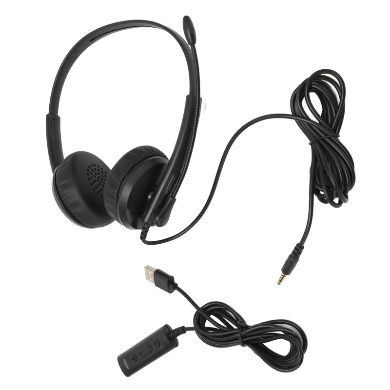 XD1000 USB Headset 3.5mm Noise Reduction Mic Customer Service Headset