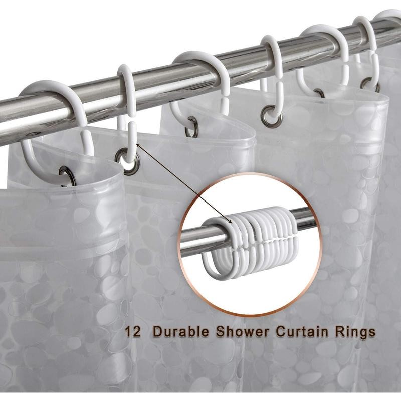 Waterproof Shower Curtain Liner 8G Thick Shower Curtain with Heavy