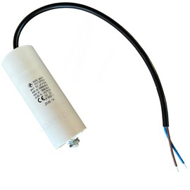 LORTECH Motor Capacitor 450V, 2µF to 50µF, Cable Connection (50µF, 1)