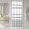 jinchan Small Stall Shower Curtain 36x72 inches Black and White