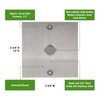 Waterwood Square Stainless Steel Doorbell - Wired High Quality Modern
