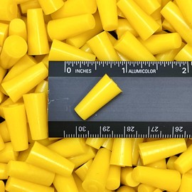 High Temp Masking Supply .250" x .375" STP104 Silicone Rubber Plugs - 1,000 Pack - Tapered Stoppers for Powder Coating, Painting, Ceramic Coating, Sealing Holes - Non-Toxic, Flexible, Reusable