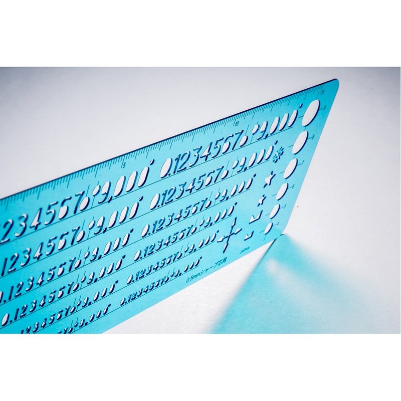 Staedtler 982 15-1 Template Number Ruler 0.5mm for Mechanical Pencils,