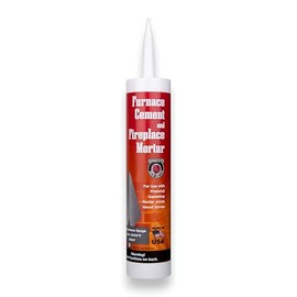 Meeco's Red Devil 121 Gray Furnace Cement & Fireplace Mortar - High-Temperature Silicate Cement for FireBrick, Gasketing, Mortar Joints & Wood Stoves (10.3 fl oz Cartridge) - Made in The USA