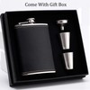 Yenghome Hip Flask Set, 8 OZ Premium Stainless Steel Leather
